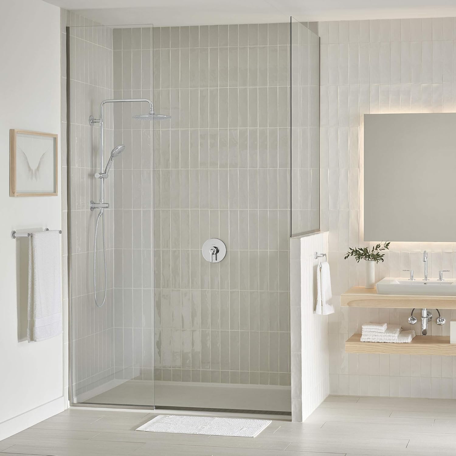 American Standard 9035804.002 Spectra Versa System with Rain Showerhead and Hand Shower, 2.5 GPM, Polished Chrome - - 