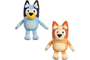 Bluey Bingo Plush Toys Bundle – Exclusive 2-Pack Soft Toys, Deluxe Fabric, Embroidered Detail, Plush Characters for Show Time or Story Time