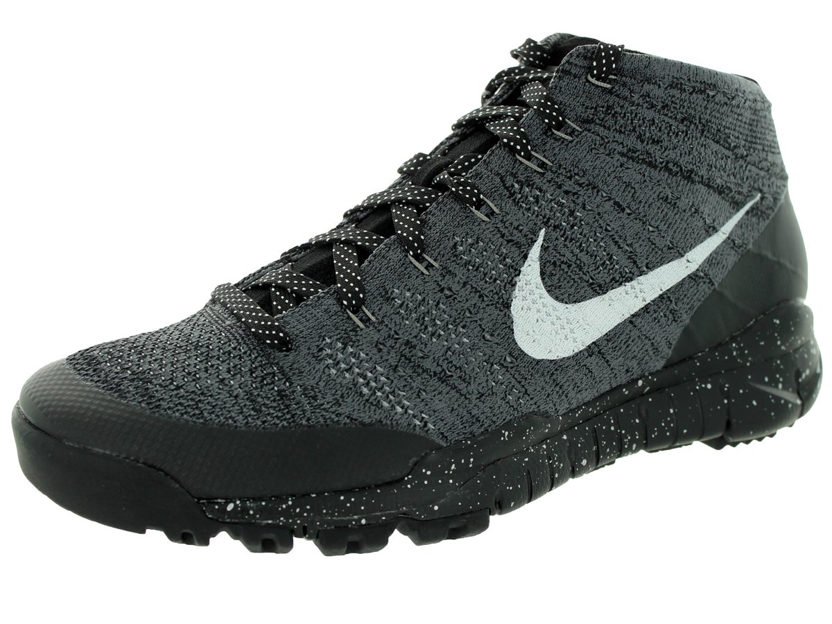 Nike Mens Flyknit Trainer Chukka Fsb Black Sail Drk Grey