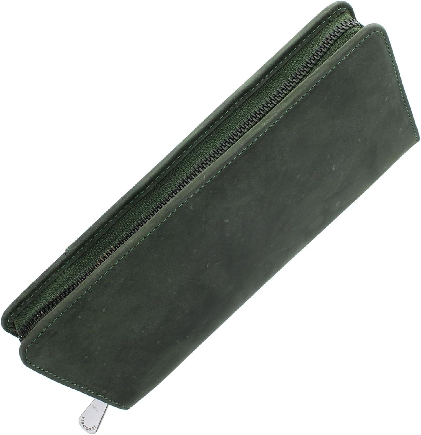 VISCONTI Hunter Collection Wing Leather Travel Wallet & Strap RFID Blocking 728 Oil Green - Image 5