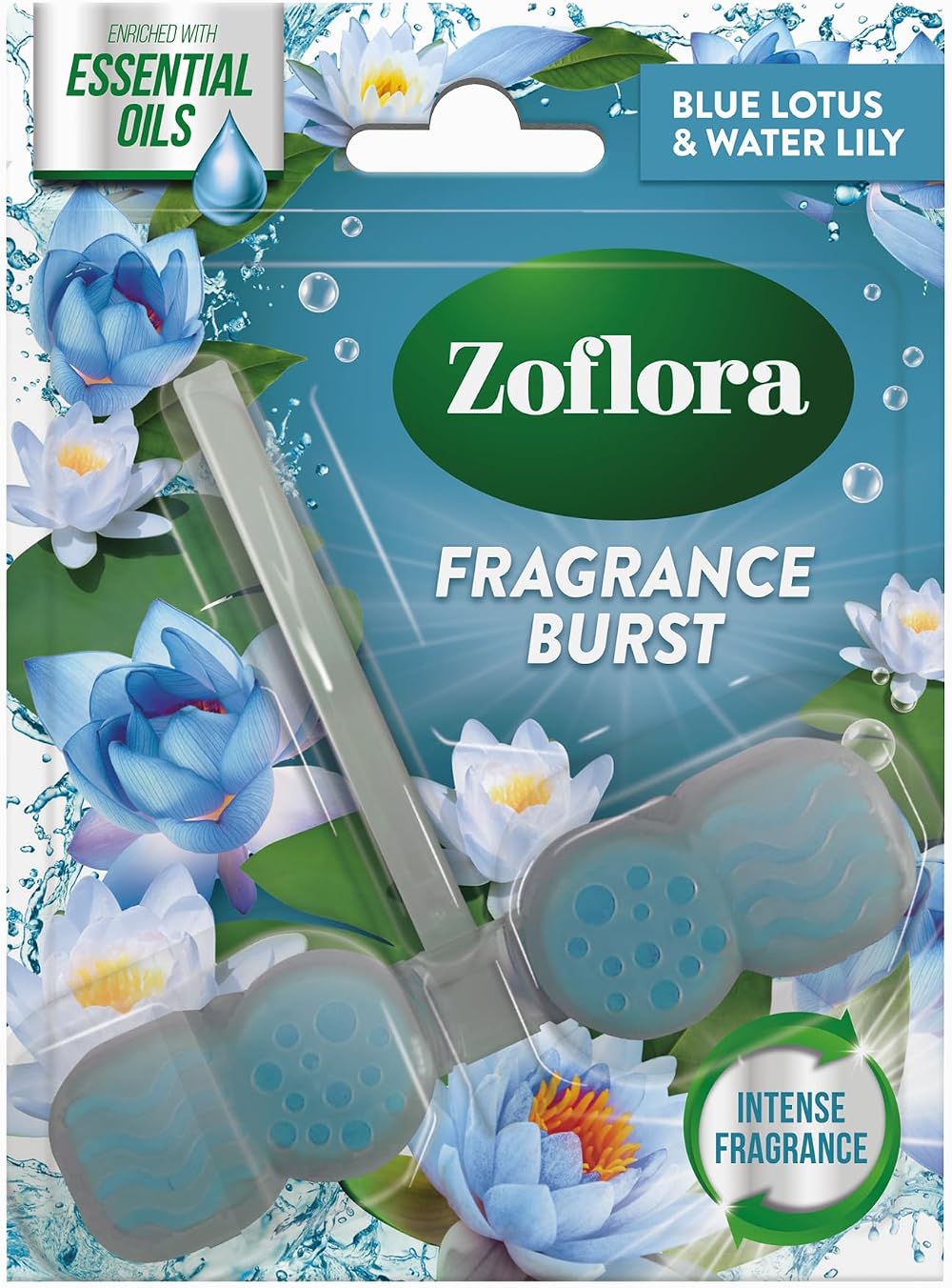 Zoflora Rim Blocks Blue Lotus & Water Lily 48g Continuous Freshness