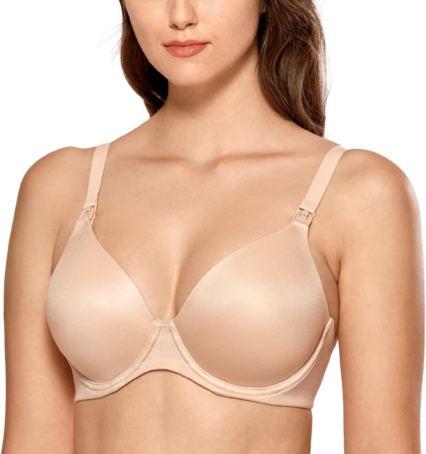 Gratlin Women's Full Coverage Lightly Padded Underwire Maternity Nursing Bra