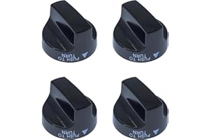 WAITCOOK Original Black Burner Knob Replacement for Blackstone Gas Griddle 36" & 28" Griddle Cooking Station