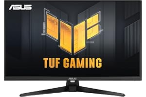 ASUS TUF Gaming 31.5” 1440P HDR Monitor (VG32AQA1A) - QHD (2560 x 1440), 170Hz, 1ms, Extreme Low Motion Blur, FreeSync Premium, DisplayPort, HDMI, HDR-10, Shadow Boost, VESA Wall Mountable,BLACK