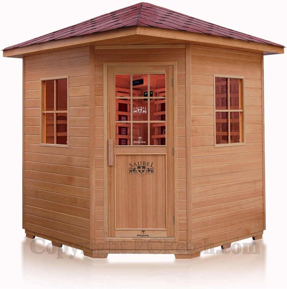 Amazon Com Ceramic Fir Far Infrared 4 Four Person Outdoor Sauna