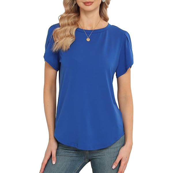Camiseta Básica Para Mujer - Cuello En V, Manga Larga, Rayas Y Bloques De Color, Tallas S-XXL