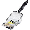 REPTI ZOO Reptile Sand Stainless Steel Fine Mesh Reptile Substrate Metal Sand Shovel Terrarium Substrate Long-Lasting Litter Cleaner Corner Scoop
