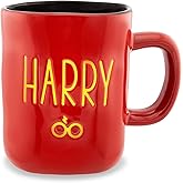 Silver Buffalo Harry Potter Wax Resist Ceramic Pottery Mug | Large Coffee Cup For Tea, Espresso, Cocoa | Holds 25 Ounces