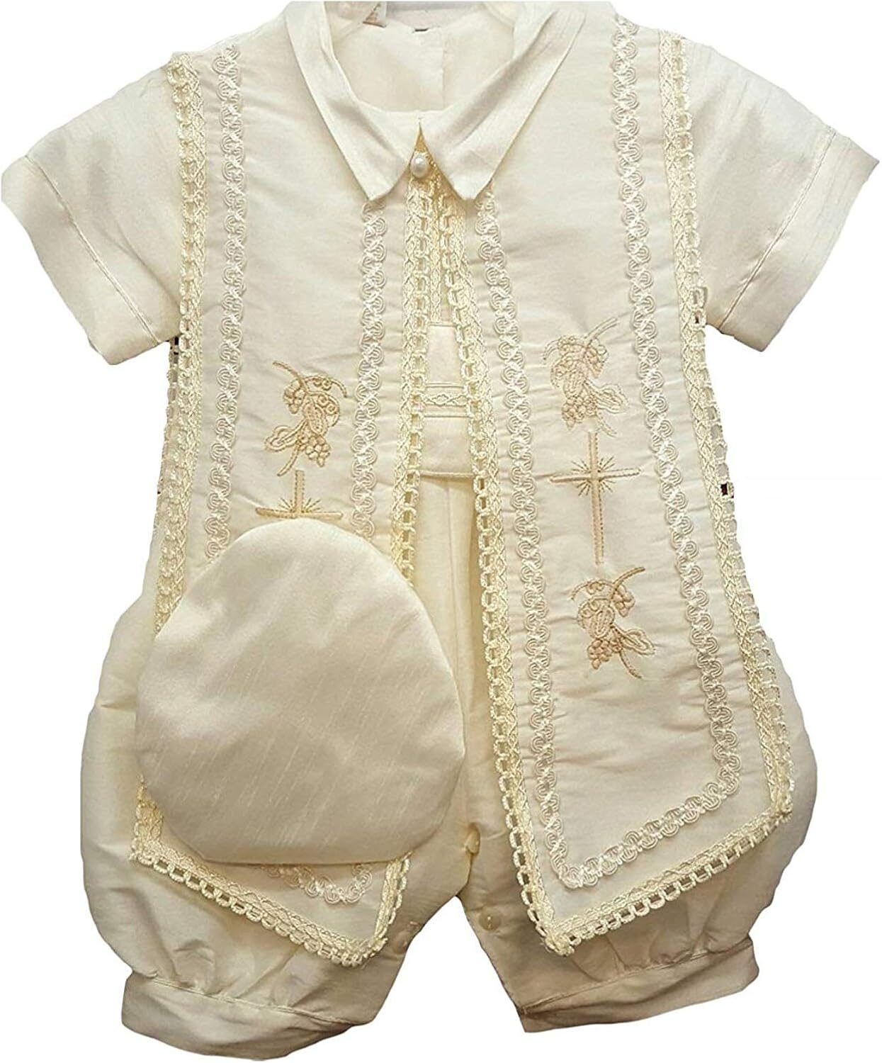 Abiti da battesimo per bimbo Bebè Maschietto Tutina ShineGown Abito da  Battesimo urban-earth.co.uk