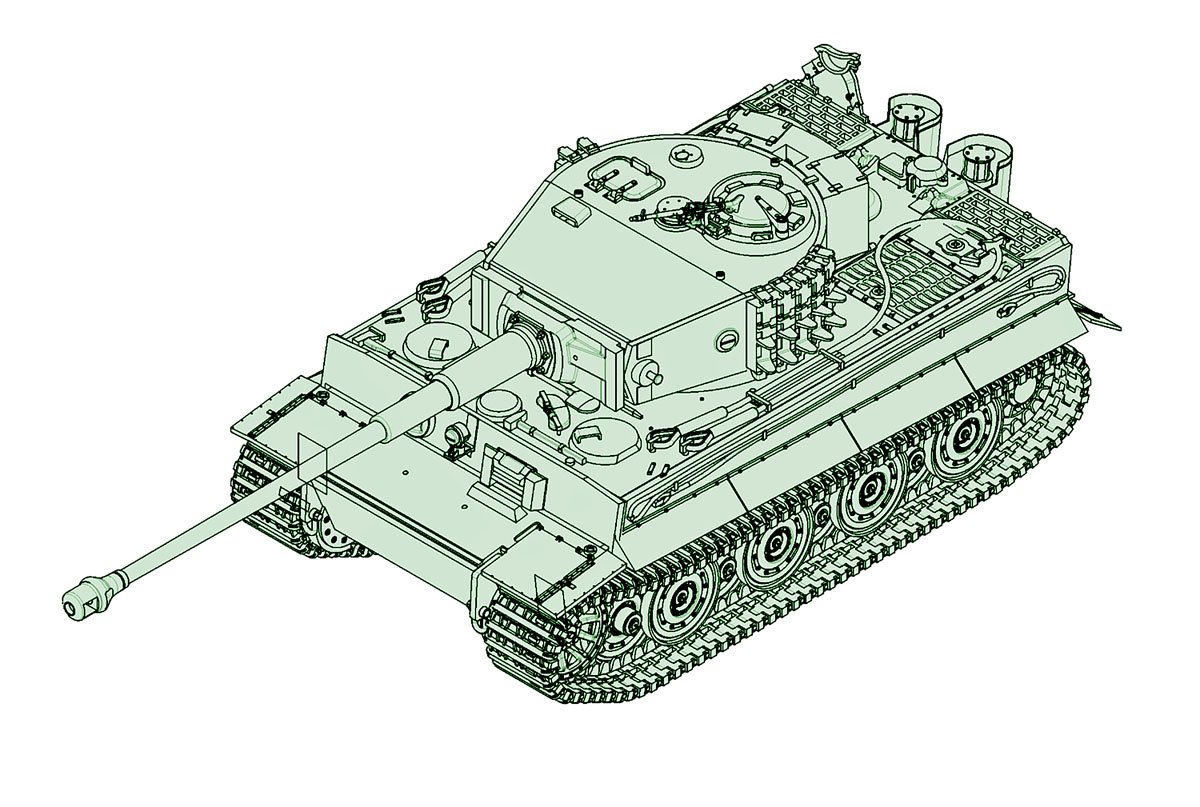 Trumpeter 1: 72 - German Tiger with 88mm KWK L/71