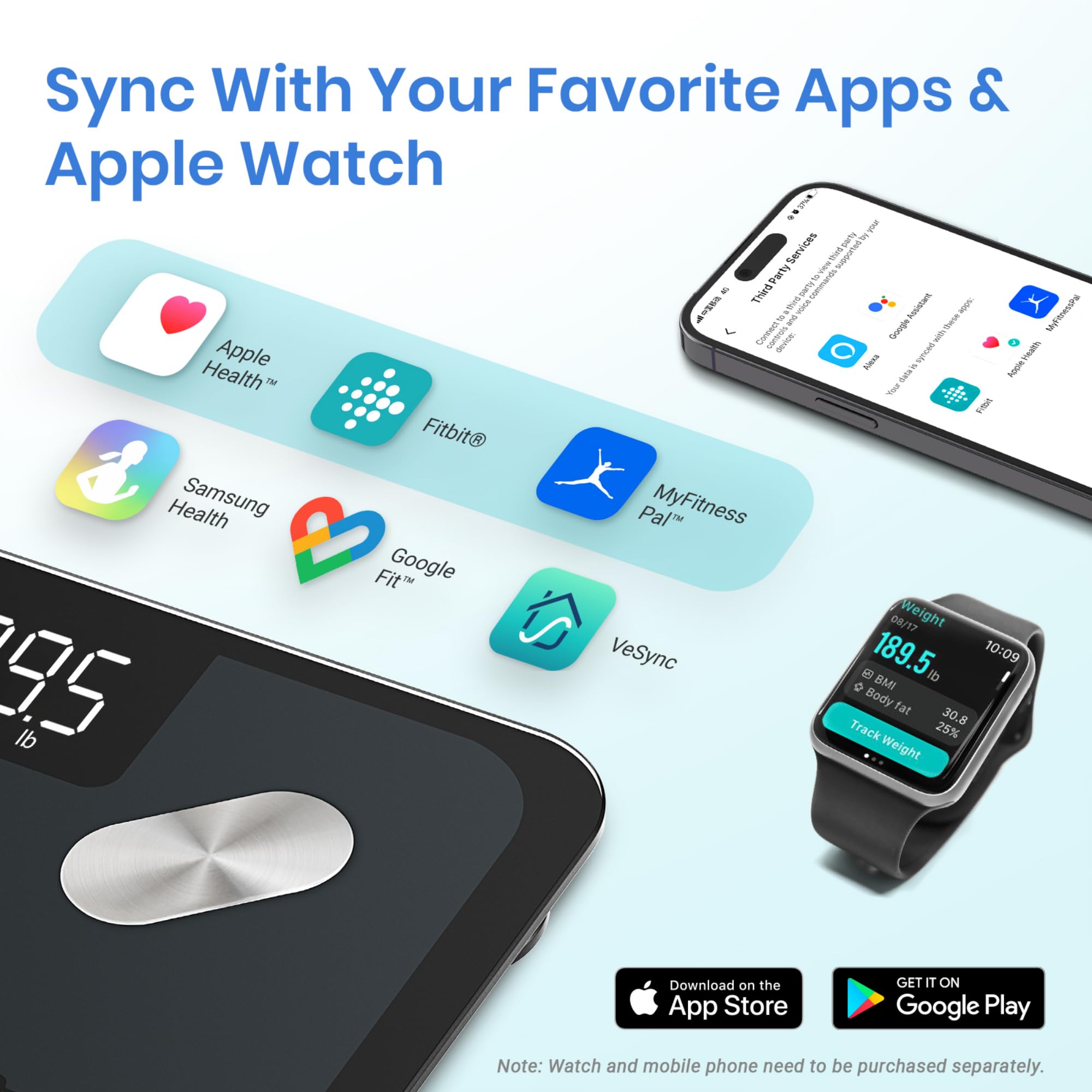 Etekcity Smart Scale for Body Weight FSA HSA Store Eligible, Bathroom Digital Weighing Scale with BMI, Body Fat, Muscle Mass, Accurate Bluetooth Home User Health Equipment Sync Apps - Image 7