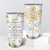 GwaLod Daughter in Law Gifts, Gifts for Daughter in Law, DIL Gift from Mother in Law, Daughters-in-Law Birthday Gift Tumbler 20oz