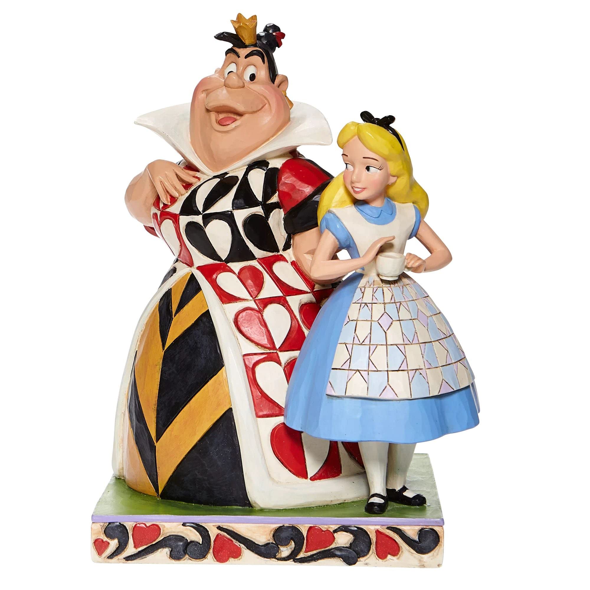 Enesco Jim Shore Alice and Queen of Hearts Disney Traditions