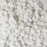 JeeMooTown 1.8KG White Decorative Stones 6-9mm for Plants Fish Tank view 1