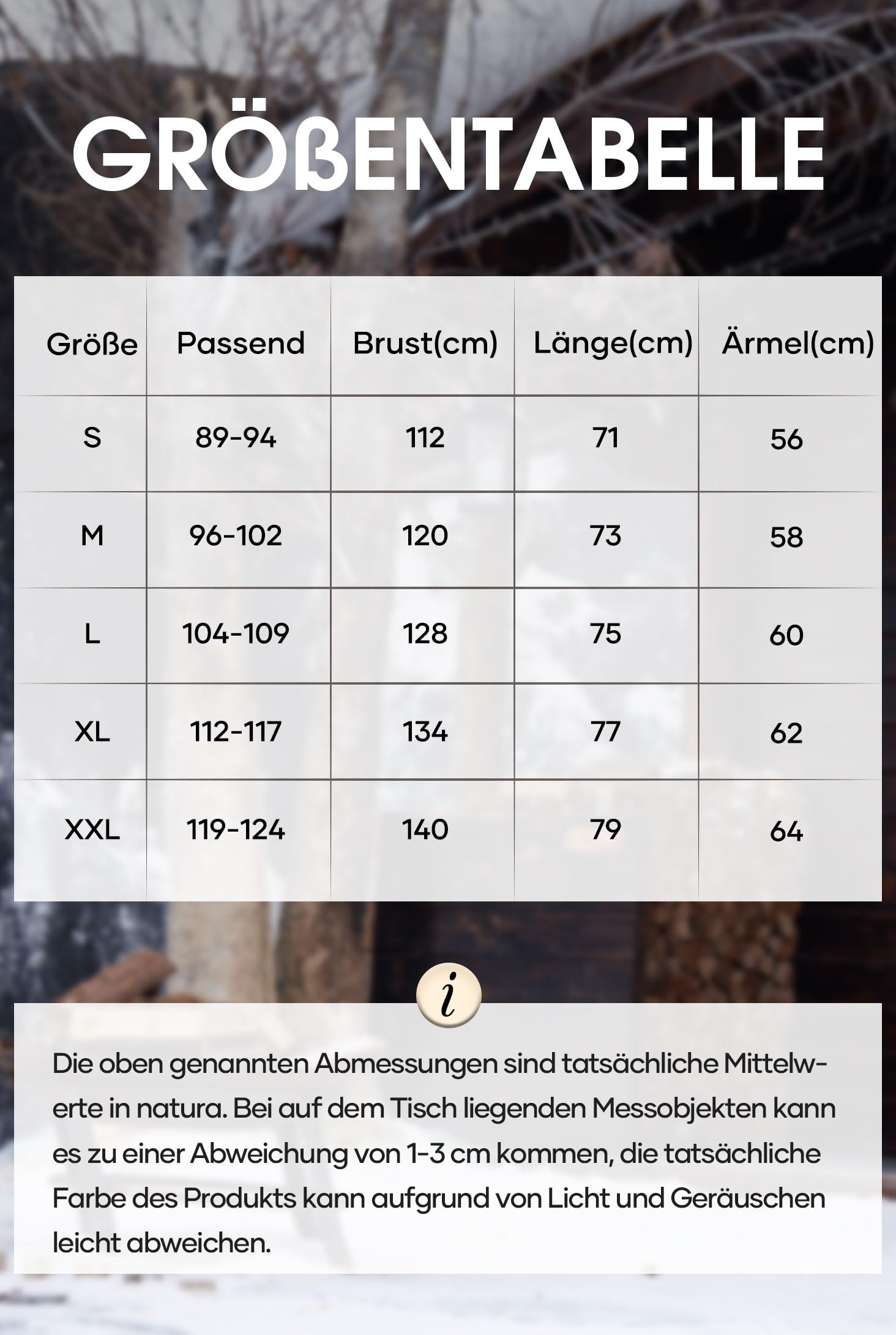 VOGSTART Herren Winterpullover Pullover Gefüttert Fleecepullover Dicker Warm Fleece Warme Baum Winterpullover Beige L 6