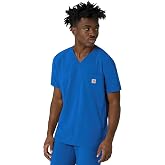 Carhartt Scrubs for Men Force Cross-Flex V-Neck Tops with 3 Pockets | 3-Pocket V-Neck Scrub Top, Comfort and Durability, Enhanced Mobility