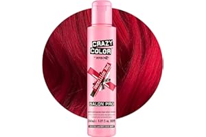 Crazy Color Hair Dye - Vegan and Cruelty-Free Semi Permanent Hair Color - Temporary Dye for Pre-lightened or Blonde Hair - No