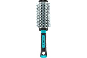Conair Grip & Style Round Brush, Nylon Bristle Hair Brush for Blowout Styling, For Medium to Long Lengths, Ideal for Curly Hair