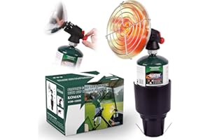 KOMAN Golf Cart Heater,Outdoor Propane Heater with Golf Cart Cup Holder,Self Ignition Safe Cordless Golf Cart Accessories for Most Golf Cart EZGO, Yamaha, Club Car(Fuel not inculded)