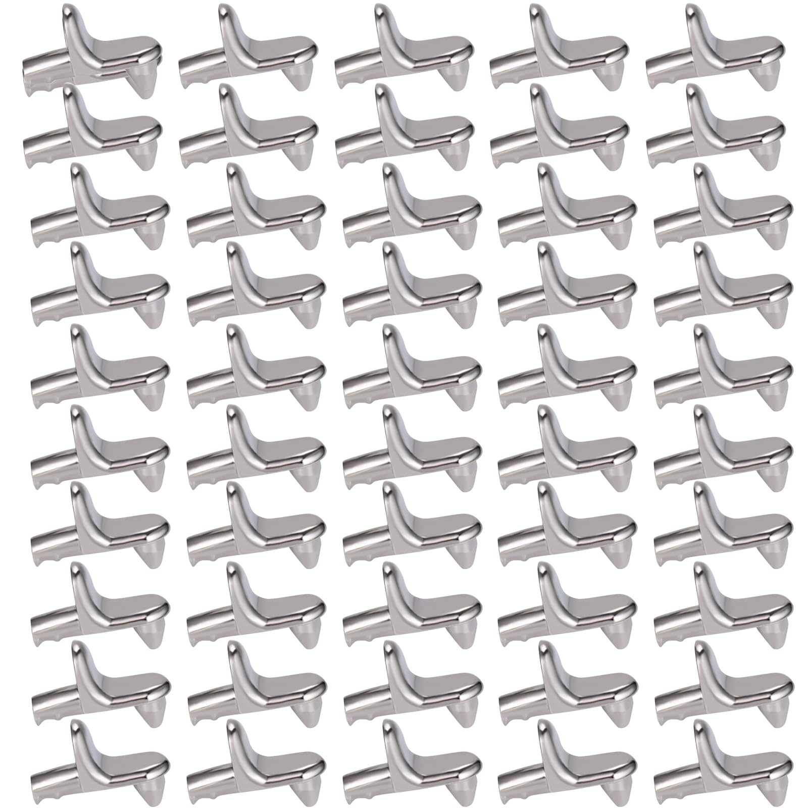 EULAPGOE 50pcs Shelf Support Nails Metal Shelf Nails Brackets Bookshelf Nails Closet Kitchen Cabinet Closet Bookshelves With Nails