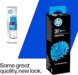 HP Original Cyan Ink Bottle 31-70ml for Smart Tank Wireless 400 500 600 view 2