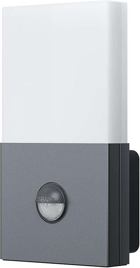 Osram Led Wandlampe Noxlite Anthrazit Bewegungsmelder Dammerungssensor Aussenleuchte 6 Watt Kaltweiss 4008321960979 Amazon De Beleuchtung