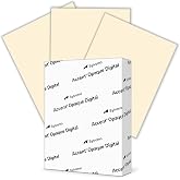 Accent Opaque Cream Printer Paper, 8.5&rdquo; x 11&rdquo; 24lb Bond/60lb Text Copy Paper &ndash; 500 Sheets (1 Ream) &ndash; Premium Computer Paper with Smooth Finish &ndash; 97 Bright, 89gsm &ndash; Warm White Copy Paper &ndash; 188123R