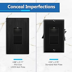 LIDER Brushed Finish Decorator Switch