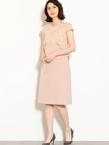 Amazon Co Jp ユナイテッドアローズ グリーンレーベル リラクシング D レース ドッキング セミオケージョン ワンピース 3130 Lt Pink 31 36 服 ファッション小物