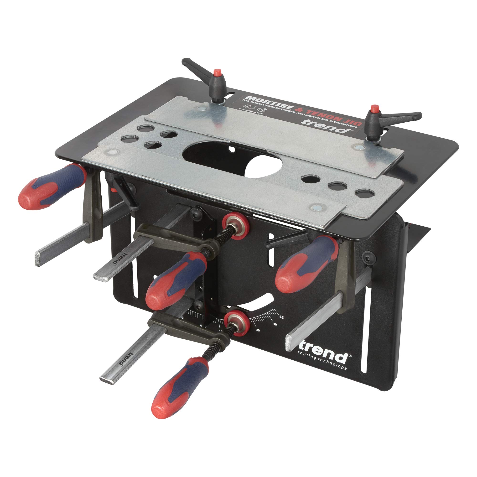 Trend Mortise and Tenon Jig for Perfect-Fitting Joints, Ideal for Furniture Construction, Fully Adjustable for Compound Angle Joints, MT/JIG