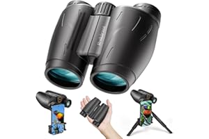 RODCIRANT 25X30 HD Binoculars for Adults with Universal Phone Adapter,Tripod and Tripod Adapter- Large View Binoculars with Super Bright - Waterproof Binoculars for Bird Watching,Hunting,Theater and Concerts