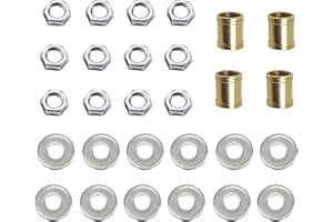 ECUDIS Lamp Pipe Locknut, Lamp Rod Couplings, Lock Nut Fasteners for Standard 1/8 IP Threaded Pipe, Lamp Assemlby or Repair Lamp Tube Threaded Locknuts