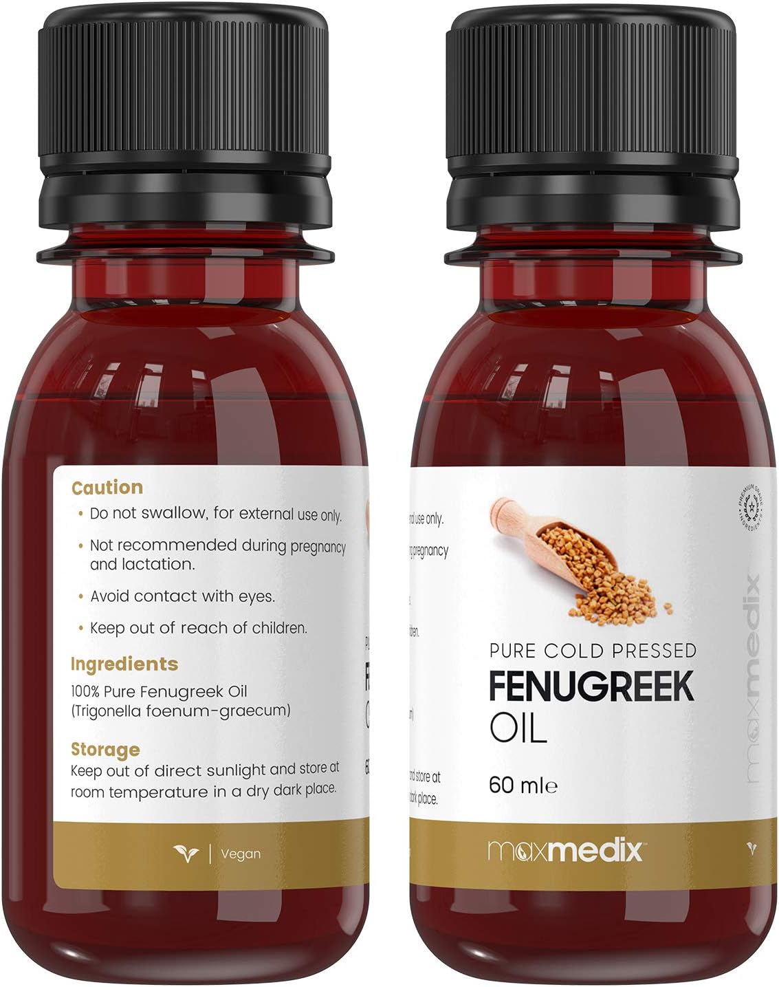 WeightWorld Fenugreek Oil 100ml, Natural & Pure Cold-Pressed Fenugreek Seed Oil, Multipurpose Supplement, Non-GMO - Image 3