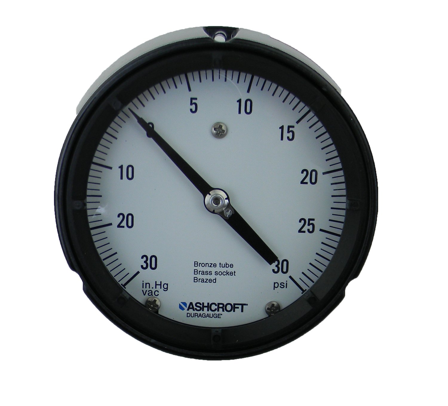 Ashcroft Duragauge Type 1279 Black Phenolic Case Pressure Gauge, C510