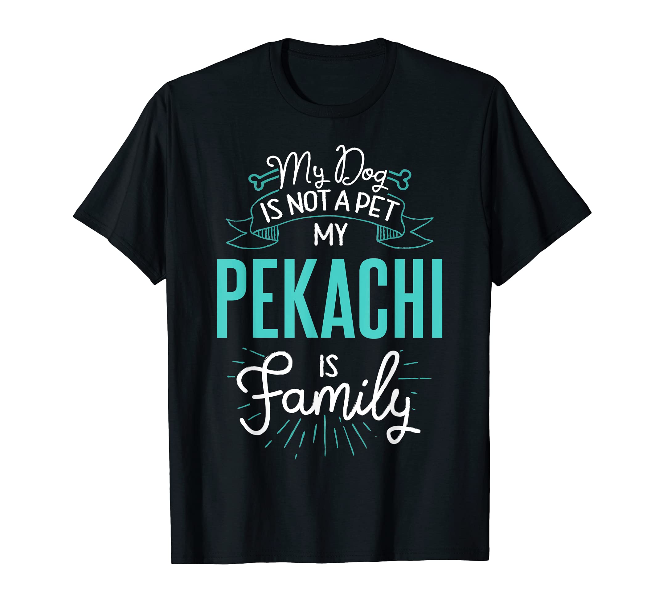 Cute Pekachi Design Family Dog Giftn T-Shirt