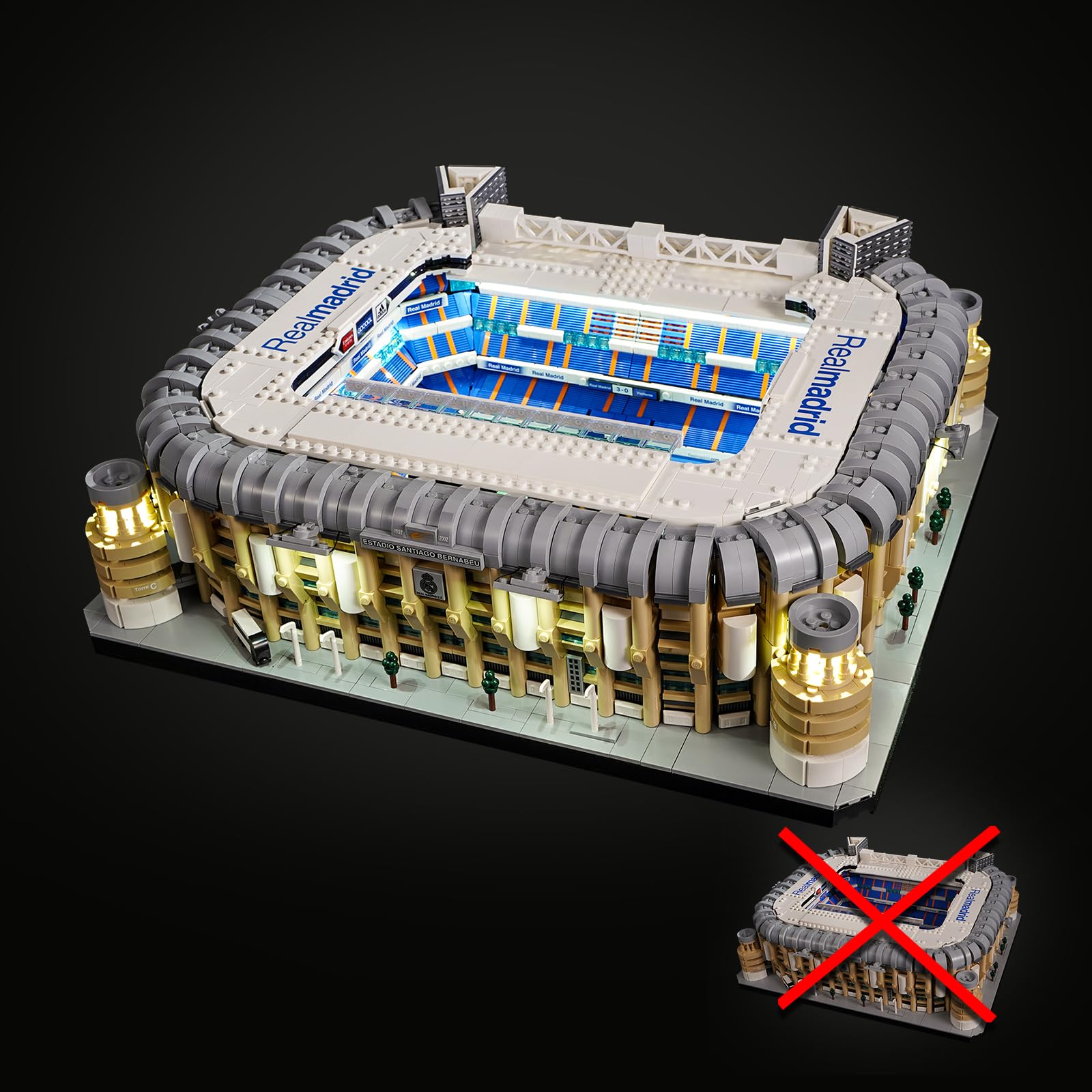 LIGHTAILING Led Light For Lego 10299 Creator Real Madrid - Santiago Bernabéu Stadium Building Blocks Model - NOT Included The Model Set