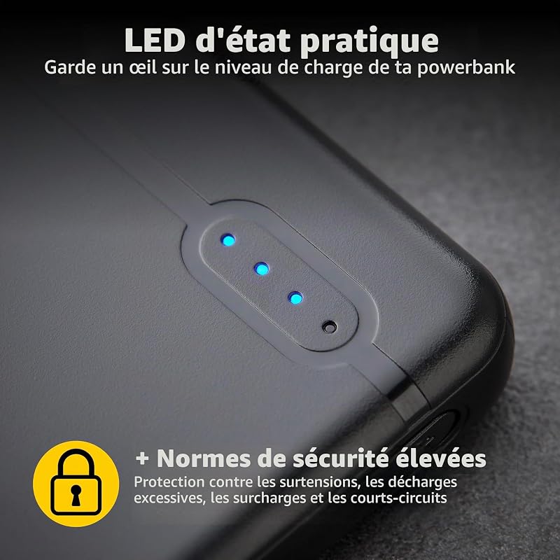 Powerbank Intenso 7313520 5000 mAh Noir