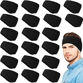 Jexine 20 Pcs Headband Ear Warmer Bulk Fleece Winter Ear Muffs Running Headband for Women Men Cold Weather