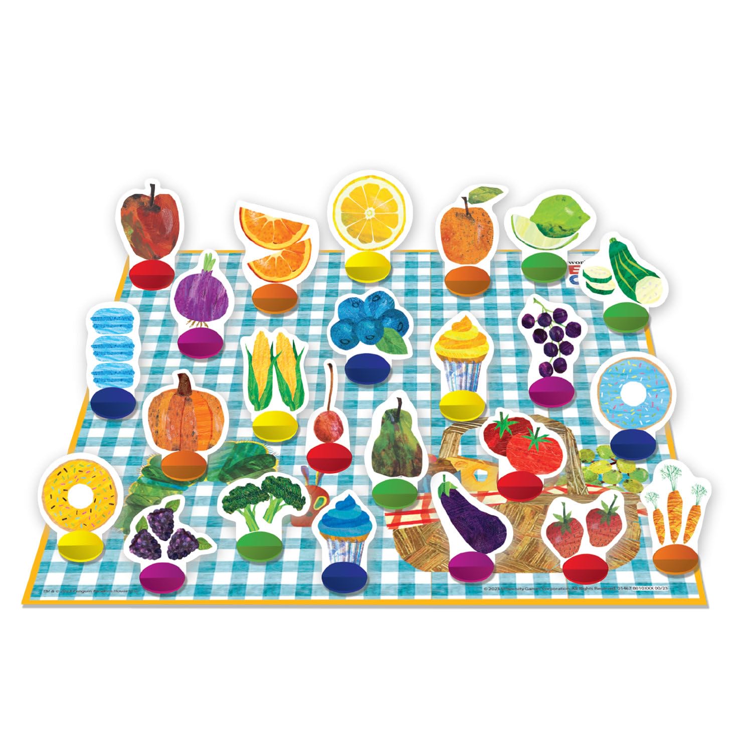 Briarpatch, The Very Hungry Caterpillar Rainbow Picnic Game, Based On Board Books by Eric Carle, Preschool Learning for Kids