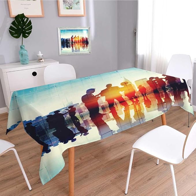 Tablecloth Burlap Cotton Tablecloths Business People Meeting Discussion