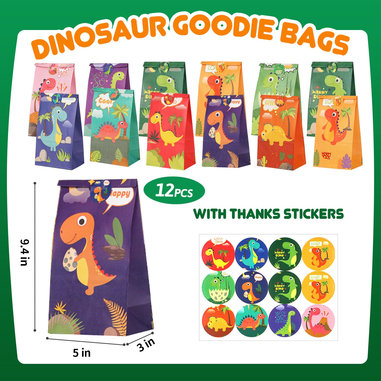 Dinosaur Party Favors For 12 Kids, Dinosaur Birthday Party Supplies, Dinosaur Goodie Bags for Boys Girls Birthday, Dinosaur Gifts Bags Fillers Pinata Stuffers, Dinosaur Themed Party Toys