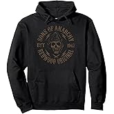 Sons of Anarchy Redwood Original Skull Biker TV Show Pullover Hoodie