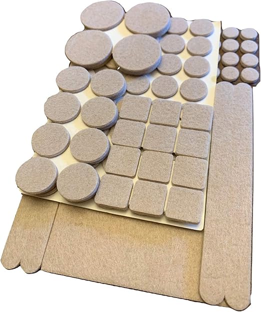 Felt Furniture Pads 113 Piece Combo Self Stick Hardwood Floor