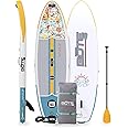 BOTE Wulf Aero Inflatable Stand Up Paddle Board Kit Includes Accessories Adjustable Paddle iSUP Travel Bag Blow Up Pump Safety SUP Coiled Leash Multiple Sizes