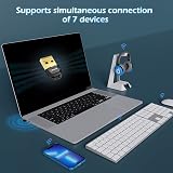 Maxuni USB Bluetooth 5.1 Dongle Adapter for PC Laptop Windows 10 11 Low Latency view 7