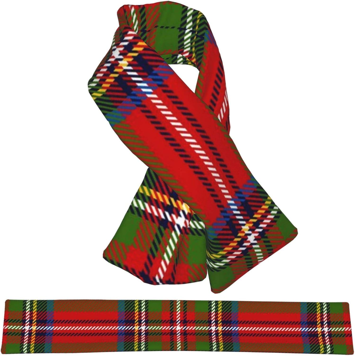 Scottish Plaid Classic Colors Royal Stewart Scarves Neck Scarf Shawl