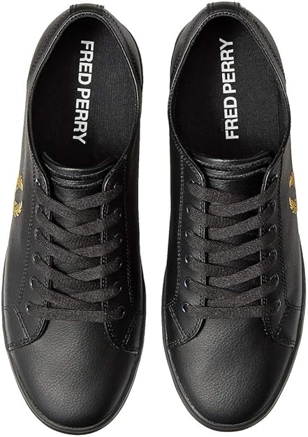 fred perry kingston leather black