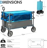 Portal XL Deeper Festival Trolley 228L Heavy Duty Folding Wagon view 6
