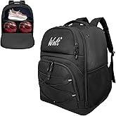 WOLT Bowling Ball Bag,2 Ball Bowling Backpack with Protective Foam Padded | 2 Ball Bowling Bag with Shoe Compartment Fits Up to Mens Size 16