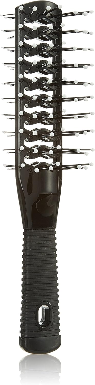 Efalock 12168 Double Tunnel Brush Black, 1 Stück (1er Pack)